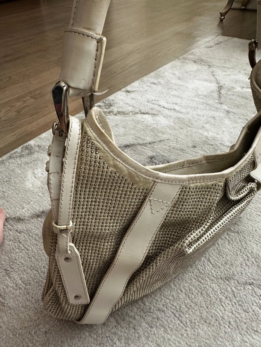 Burberry Prorsum Phoebe Studded Leather Hobo Bag - Picture 7 of 15